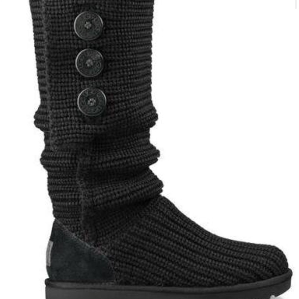 Black Knit Uggs